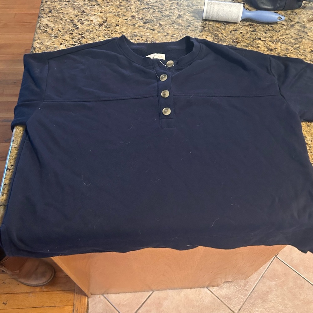 Lou & Grey Navy Long Sleeve Tee